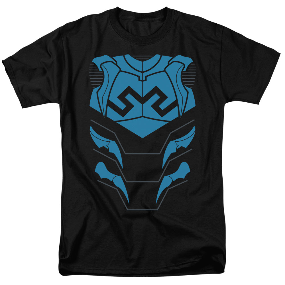 AN OFFCIALLY LICENSED JLA BLUE BEETLE MEN'S REGULAR FIT T-SHIRT BLACK
