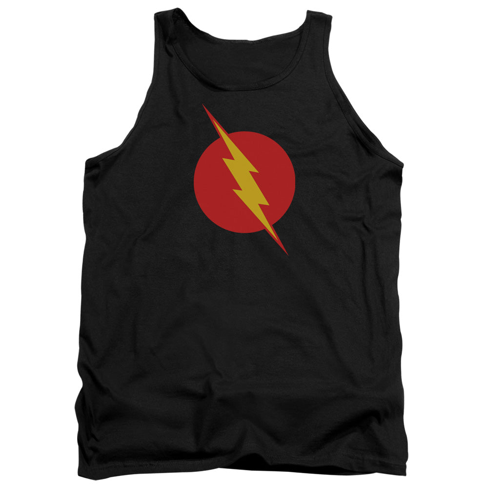 AN OFFCIALLY LICENSED JLA REVERSE FLASH ADULT UNISEX TANK TOP BLACK