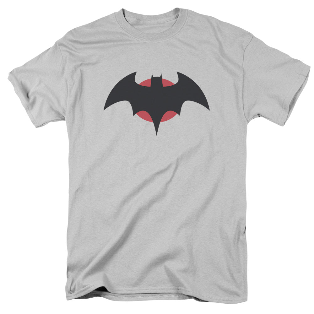 AN OFFCIALLY LICENSED JLA THOMAS WAYNE MEN'S REGULAR FIT T-SHIRT SILVER