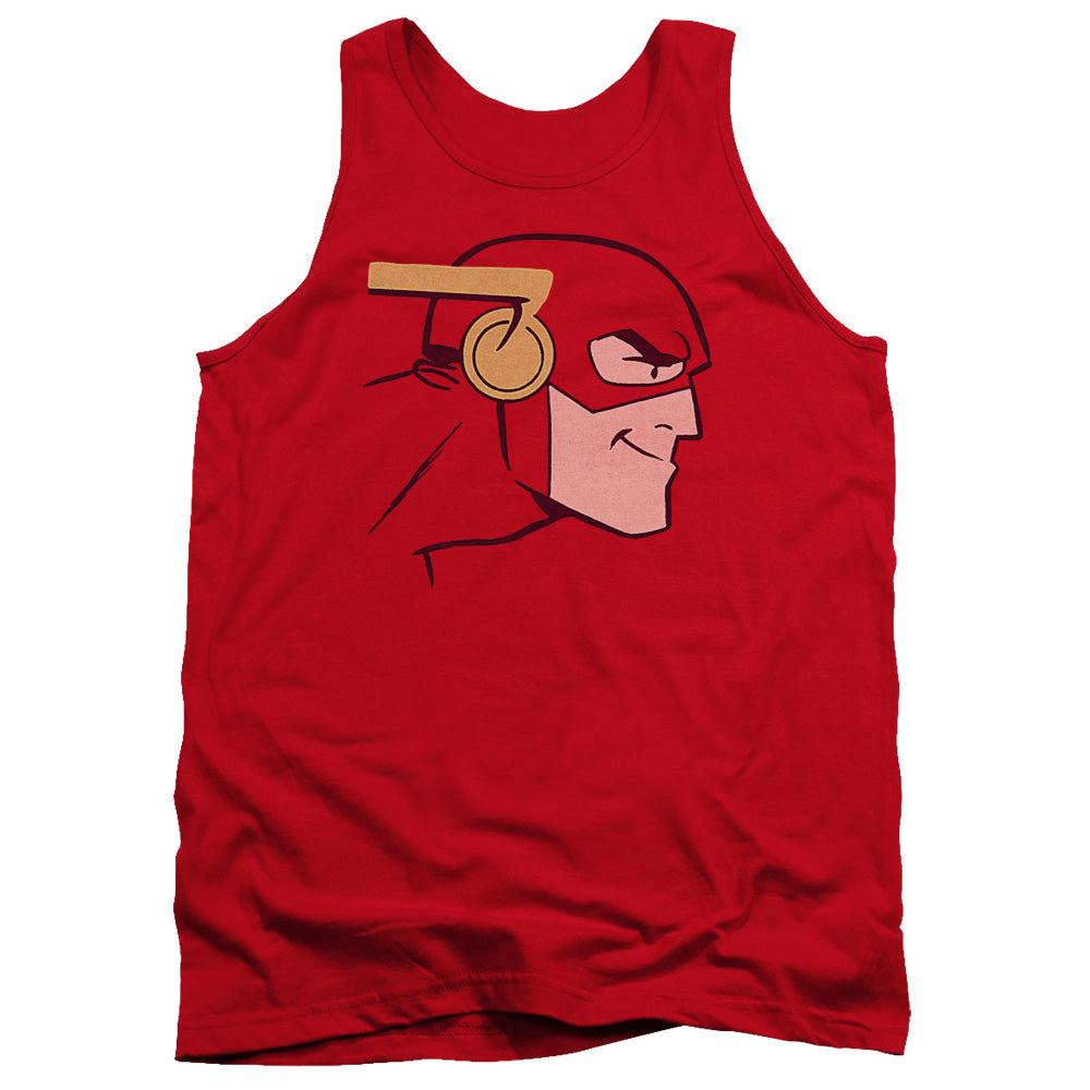 AN OFFCIALLY LICENSED JLA COOKE HEAD ADULT UNISEX TANK TOP RED