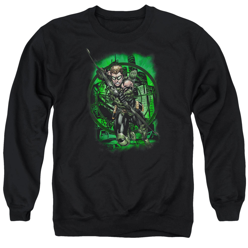 AN OFFCIALLY LICENSED JLA IN MY SIGHT ADULT UNISEX CREWNECK SWEATSHIRT BLACK