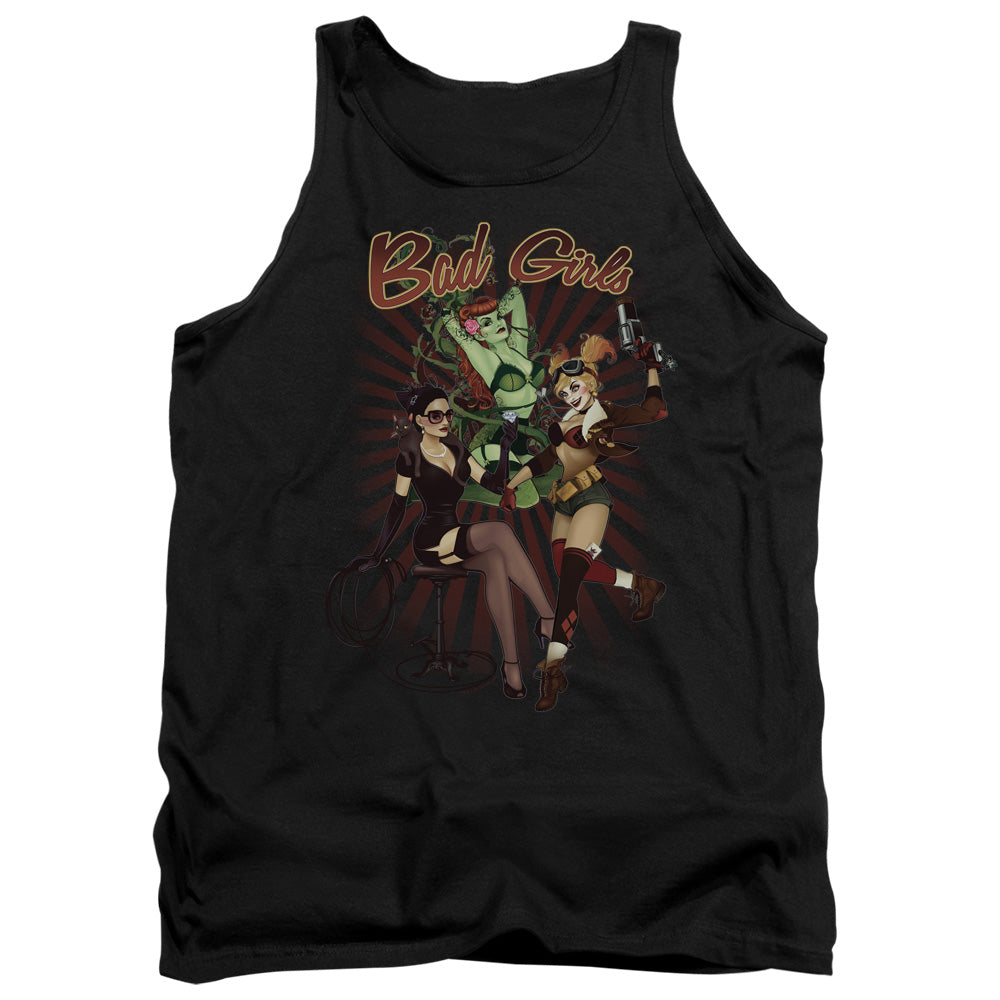 AN OFFCIALLY LICENSED JLA BAD GIRLS ADULT UNISEX TANK TOP BLACK