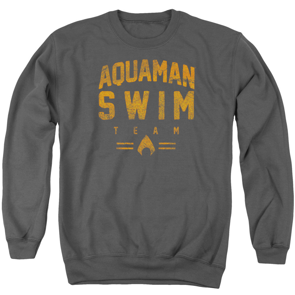 AN OFFCIALLY LICENSED JLA SWIN TEAM ADULT UNISEX CREWNECK SWEATSHIRT CHARCOAL