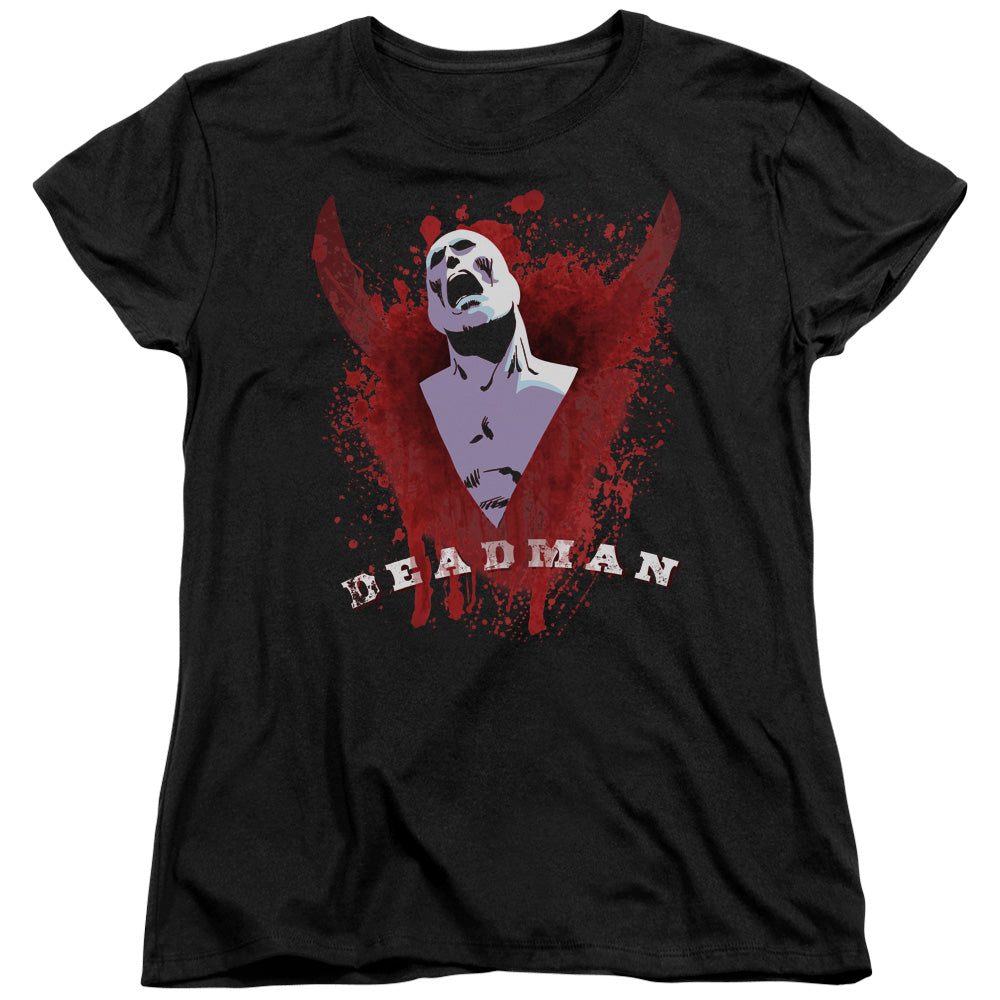AN OFFCIALLY LICENSED JLA POSSESSION WOMEN'S REGULAR FIT T-SHIRT BLACK