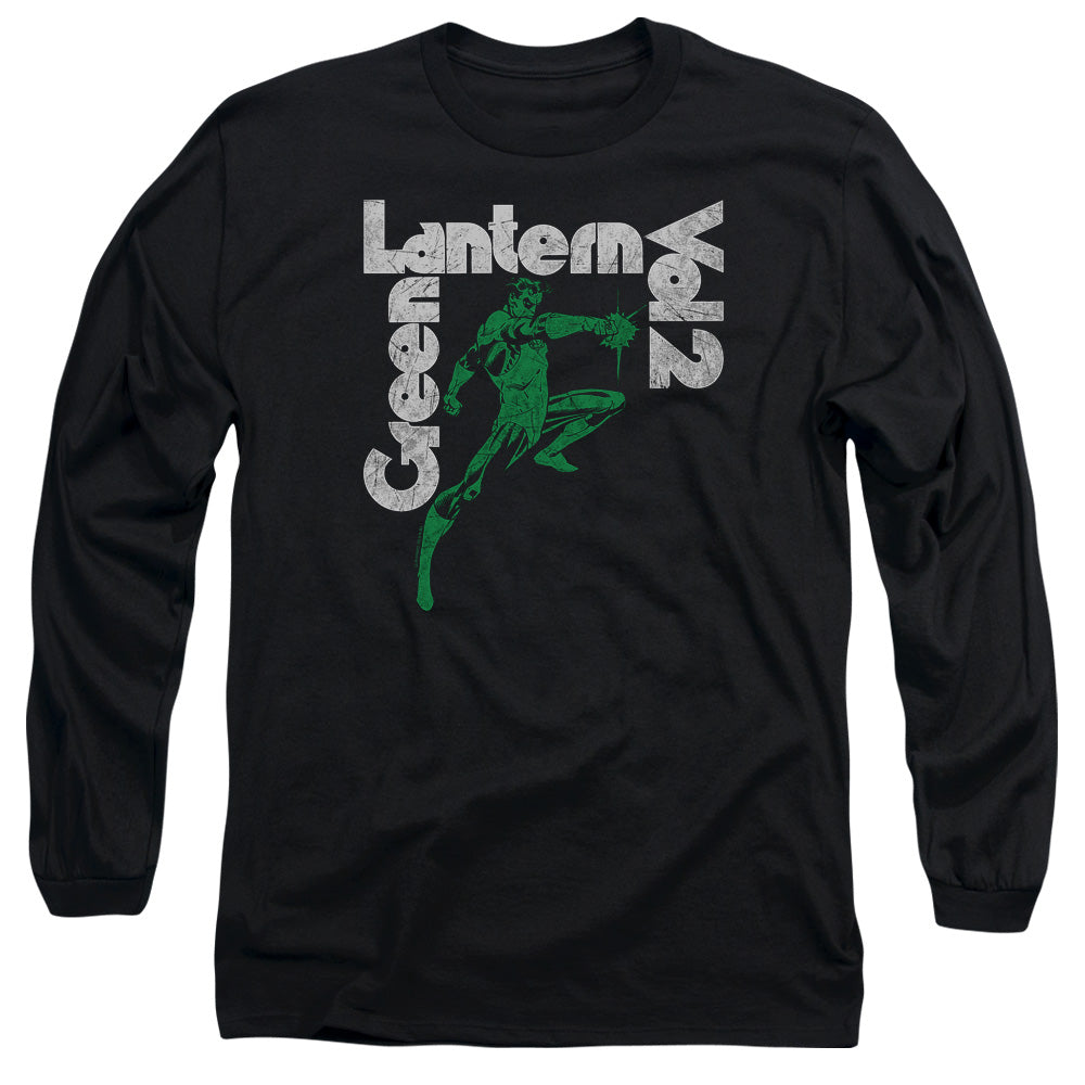AN OFFCIALLY LICENSED GREEN LANTERN GREEN LANTERN VOL 2 MEN'S LONG SLEEVE T-SHIRT BLACK