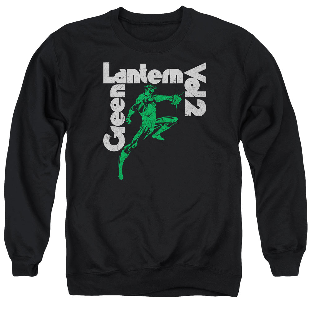 AN OFFCIALLY LICENSED GREEN LANTERN GREEN LANTERN VOL 2 ADULT UNISEX CREWNECK SWEATSHIRT BLACK