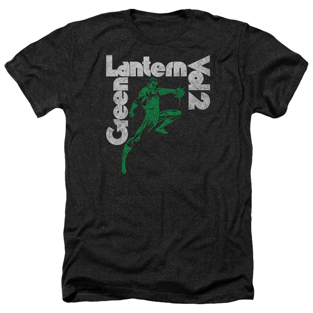 AN OFFCIALLY LICENSED GREEN LANTERN GREEN LANTERN VOL 2 MEN'S HEATHER T-SHIRT CHARCOAL