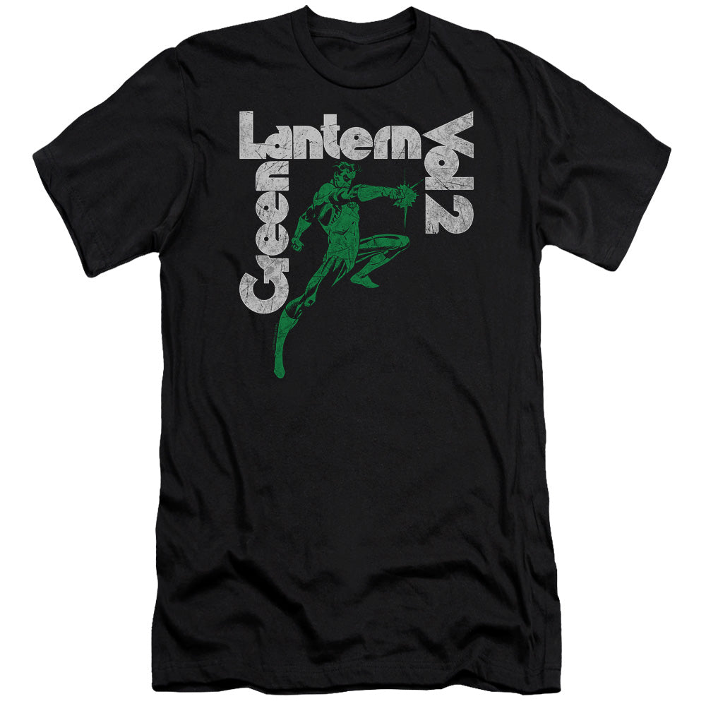 AN OFFCIALLY LICENSED GREEN LANTERN GREEN LANTERN VOL 2 MEN'S PREMIUM SLIM FIT T-SHIRT BLACK