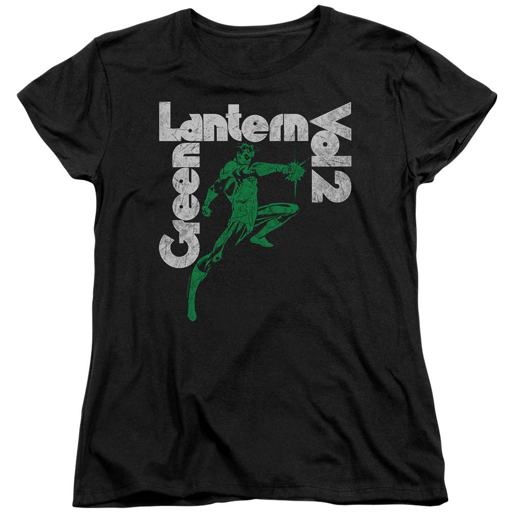 AN OFFCIALLY LICENSED GREEN LANTERN GREEN LANTERN VOL 2 WOMEN'S REGULAR FIT T-SHIRT BLACK
