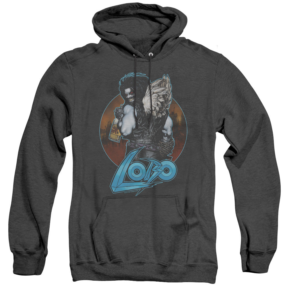AN OFFCIALLY LICENSED JLA GUT ROT ADULT UNISEX HEATHER PULLOVER HOODIE BLACK