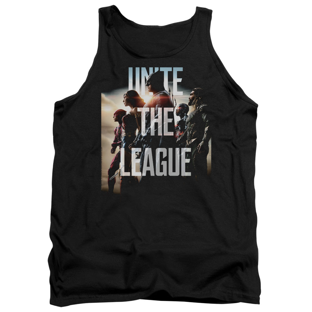 AN OFFCIALLY LICENSED JUSTICE LEAGUE MOVIE DAWN ADULT UNISEX TANK TOP BLACK