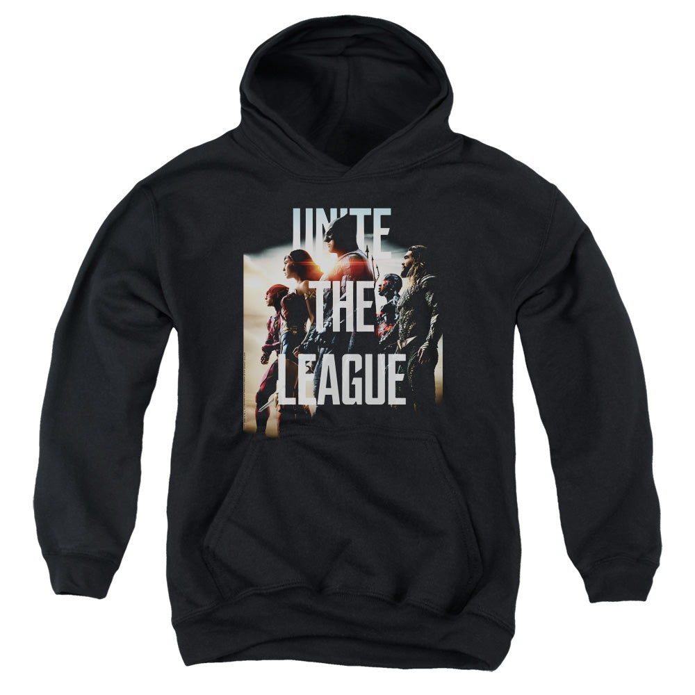 AN OFFCIALLY LICENSED JUSTICE LEAGUE MOVIE DAWN YOUTH HOODIE BLACK
