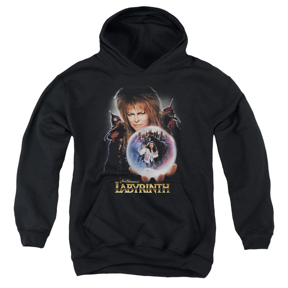 AN OFFCIALLY LICENSED LABYRINTH I HAVE A GIFT YOUTH HOODIE BLACK