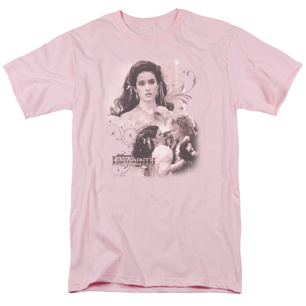 AN OFFCIALLY LICENSED LABYRINTH SARAH MEN'S REGULAR FIT T-SHIRT PINK