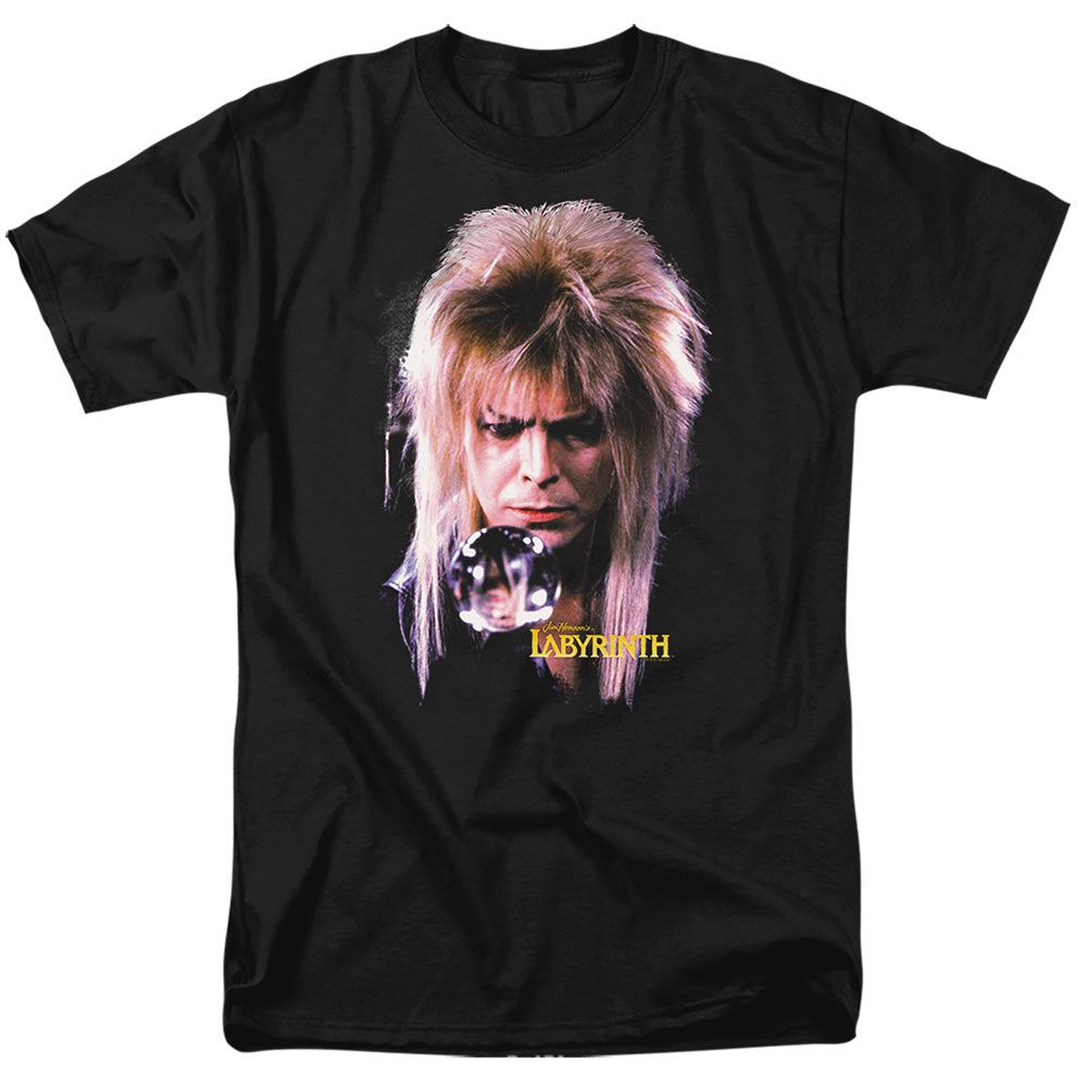 AN OFFCIALLY LICENSED LABYRINTH GOBLIN KING MEN'S REGULAR FIT T-SHIRT BLACK