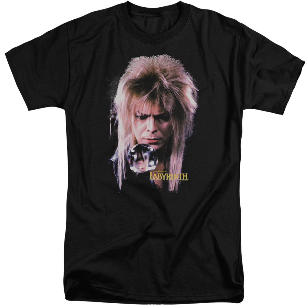 AN OFFCIALLY LICENSED LABYRINTH GOBLIN KING MEN'S TALL FIT T-SHIRT BLACK