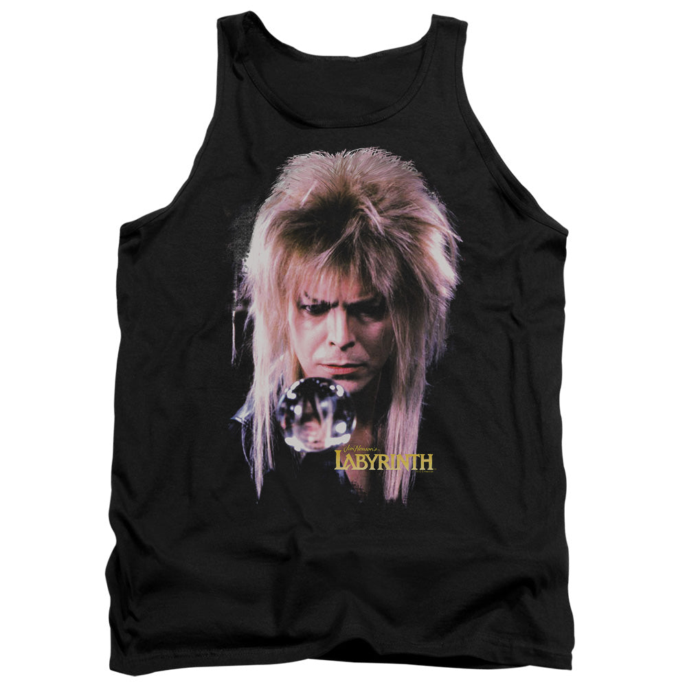AN OFFCIALLY LICENSED LABYRINTH GOBLIN KING ADULT UNISEX TANK TOP BLACK