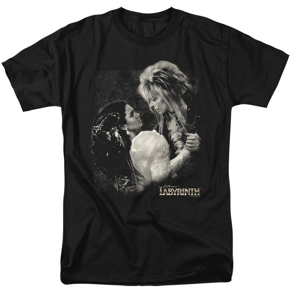 AN OFFCIALLY LICENSED LABYRINTH DREAM DANCE MEN'S REGULAR FIT T-SHIRT BLACK