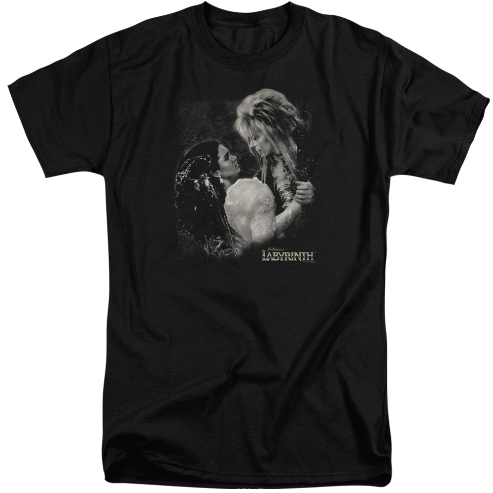 AN OFFCIALLY LICENSED LABYRINTH DREAM DANCE MEN'S TALL FIT T-SHIRT BLACK