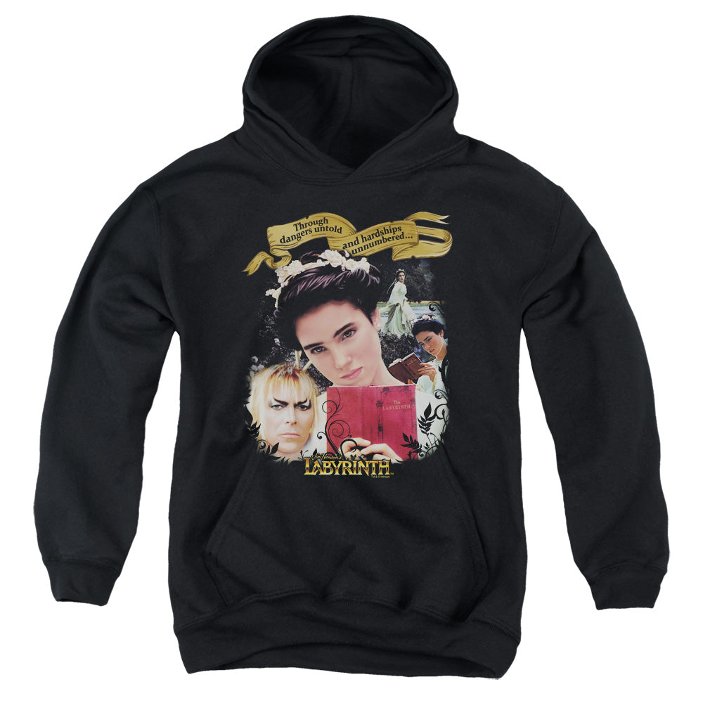 AN OFFCIALLY LICENSED LABYRINTH DANGERS UNTOLD YOUTH HOODIE BLACK