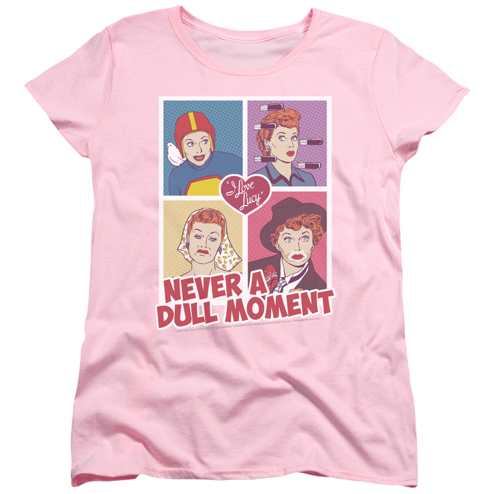 AN OFFCIALLY LICENSED I LOVE LUCY PANELS WOMEN'S REGULAR FIT T-SHIRT PINK