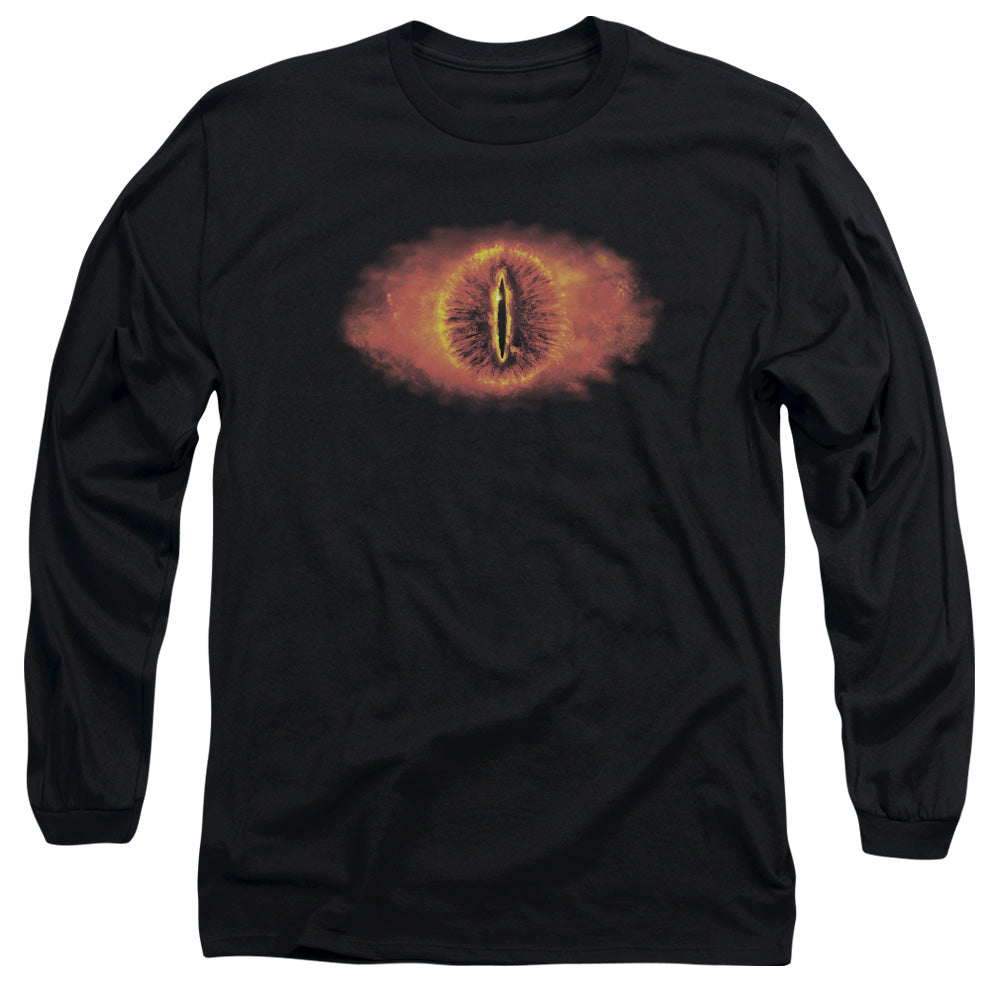 AN OFFCIALLY LICENSED LOR EYE OF SAURON MEN'S LONG SLEEVE T-SHIRT BLACK
