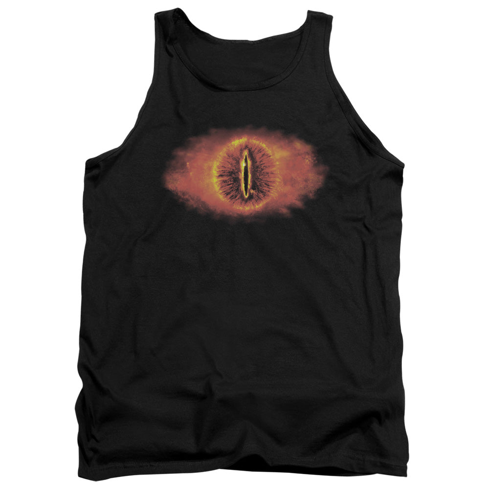 AN OFFCIALLY LICENSED LOR EYE OF SAURON ADULT UNISEX TANK TOP BLACK