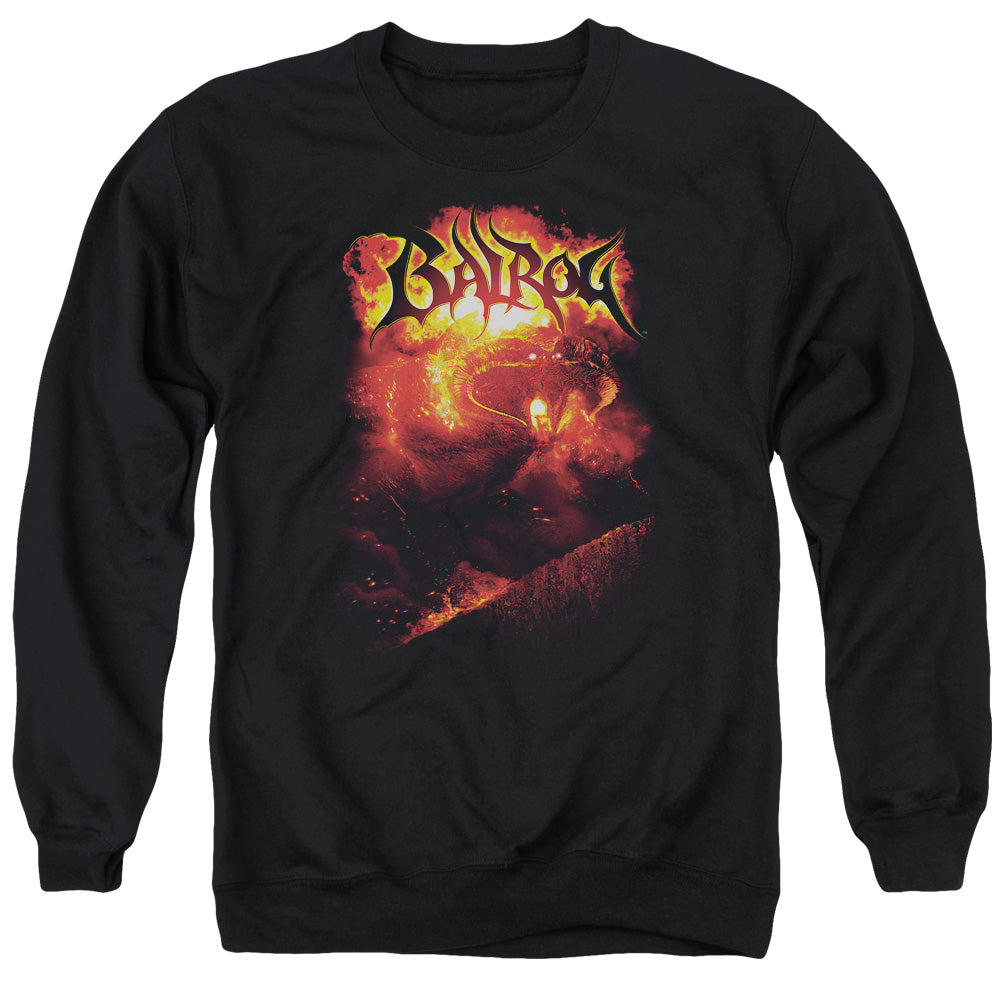 AN OFFCIALLY LICENSED LOR BALROG ADULT UNISEX CREWNECK SWEATSHIRT BLACK