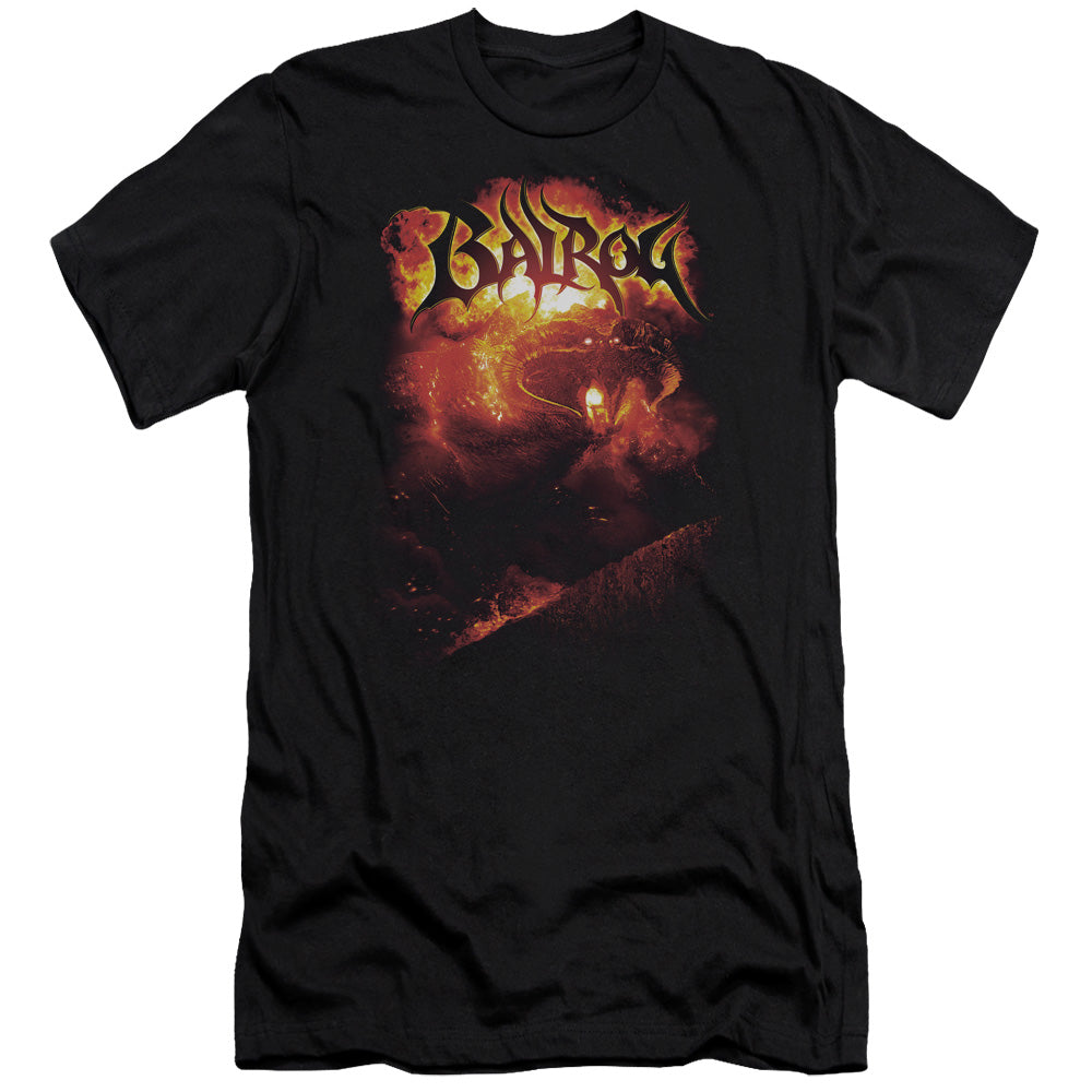 AN OFFCIALLY LICENSED LOR BALROG MEN'S PREMIUM SLIM FIT T-SHIRT BLACK