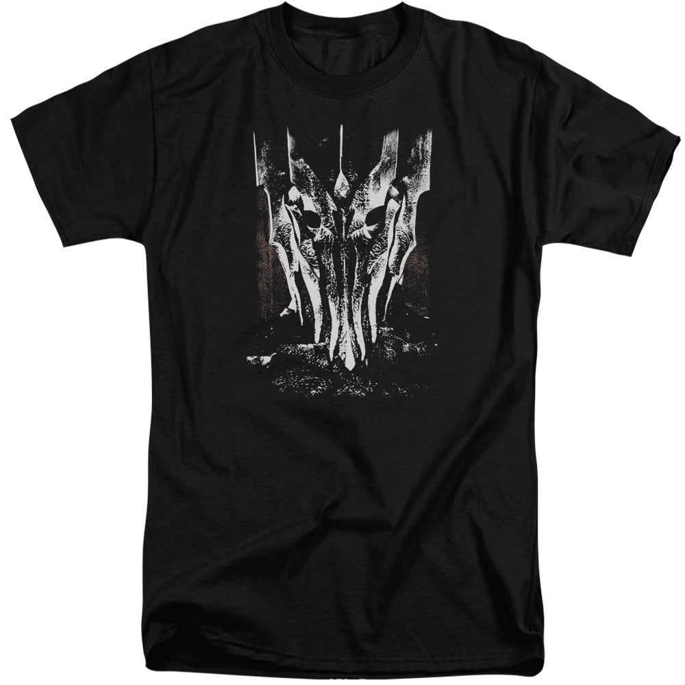 AN OFFCIALLY LICENSED LOR BIG SAURON HEAD MEN'S TALL FIT T-SHIRT BLACK