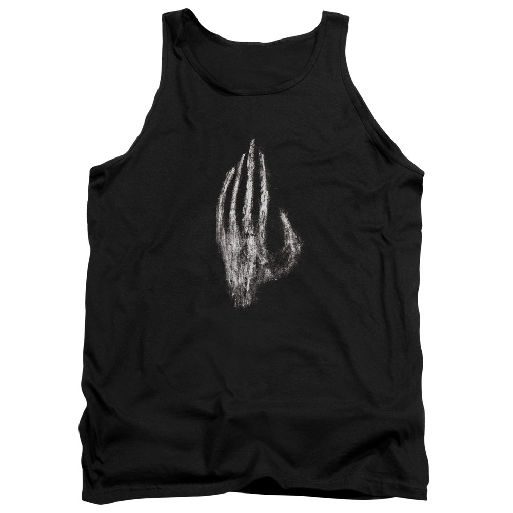 AN OFFCIALLY LICENSED LOR HAND OF SARUMAN ADULT UNISEX TANK TOP BLACK