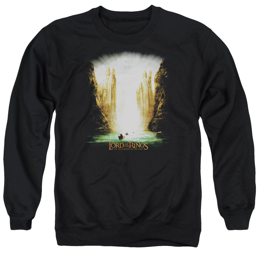 AN OFFCIALLY LICENSED LOR KINGS OF OLD ADULT UNISEX CREWNECK SWEATSHIRT BLACK