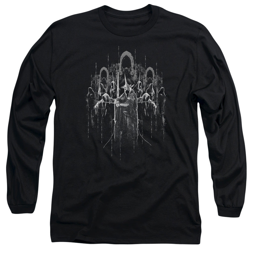AN OFFCIALLY LICENSED LORD OF THE RINGS THE NINE MEN'S LONG SLEEVE T-SHIRT BLACK
