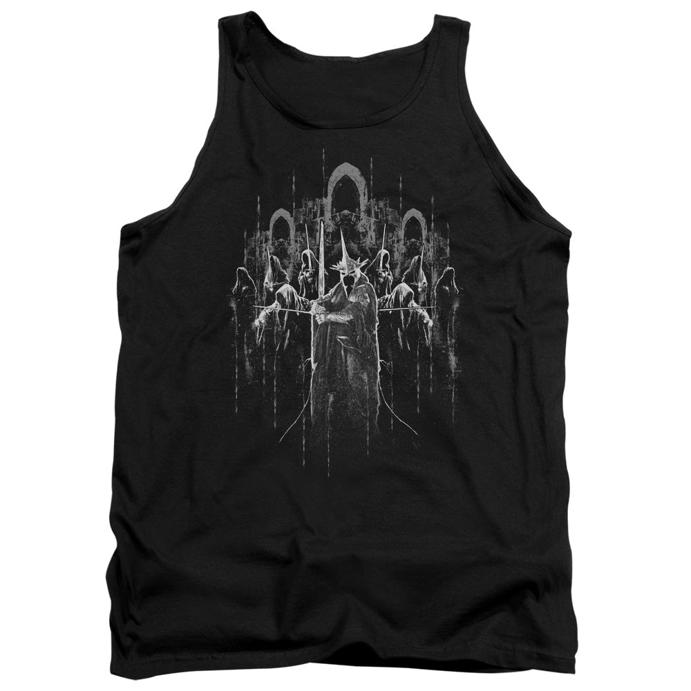 AN OFFCIALLY LICENSED LORD OF THE RINGS THE NINE ADULT UNISEX TANK TOP BLACK