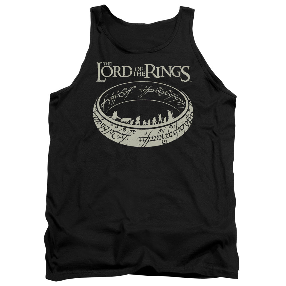 AN OFFCIALLY LICENSED LORD OF THE RINGS THE JOURNEY ADULT UNISEX TANK TOP BLACK