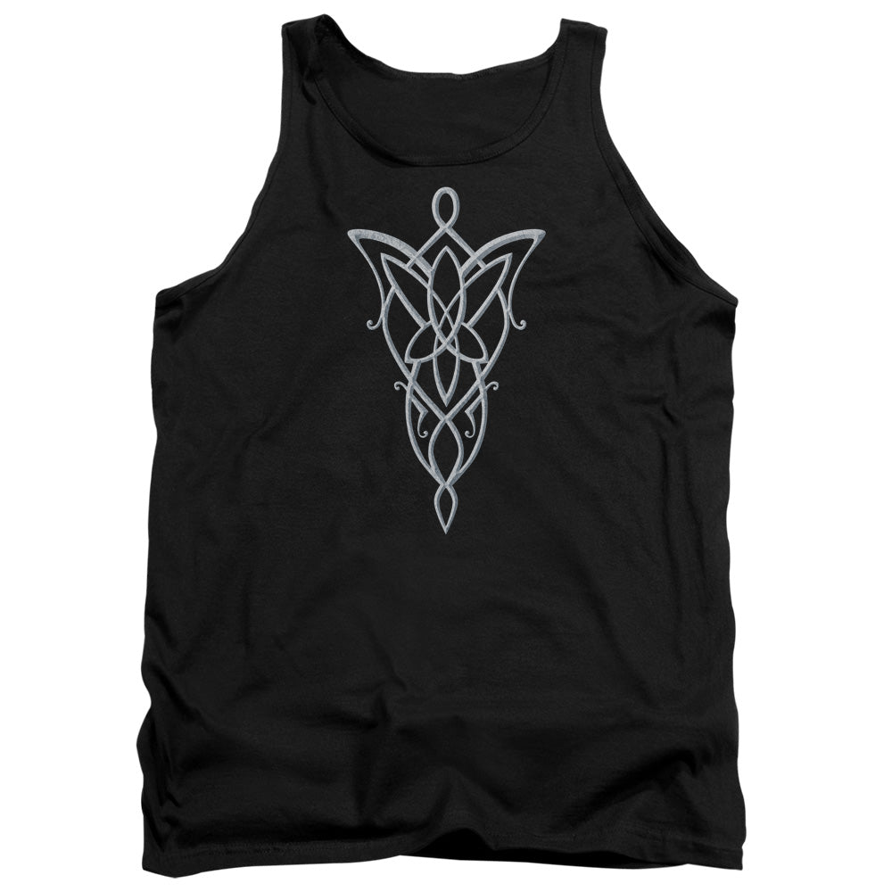 AN OFFCIALLY LICENSED LORD OF THE RINGS ARWEN NECKLACE ADULT UNISEX TANK TOP BLACK
