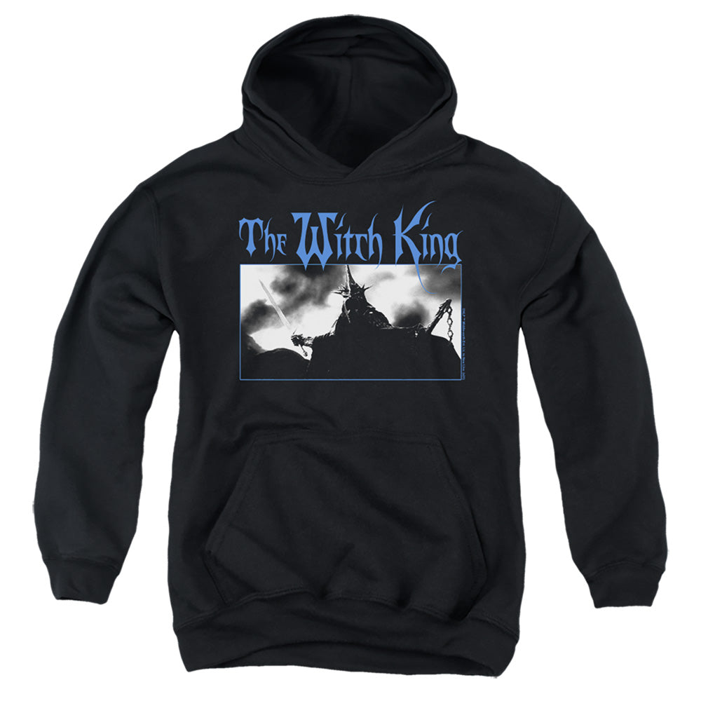 AN OFFCIALLY LICENSED LORD OF THE RINGS THE WITCH KING YOUTH HOODIE BLACK
