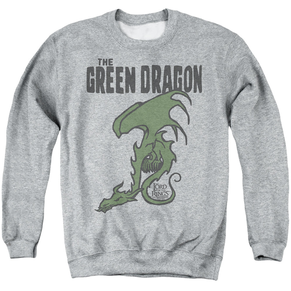 AN OFFCIALLY LICENSED LORD OF THE RINGS THE HOBBIT HOLE ADULT UNISEX CREWNECK SWEATSHIRT ATHLETIC HEATHER