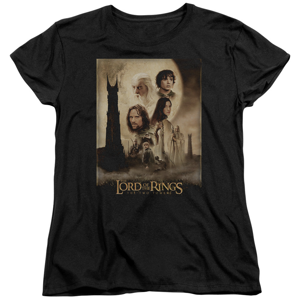 AN OFFCIALLY LICENSED LOR TT POSTER WOMEN'S REGULAR FIT T-SHIRT BLACK