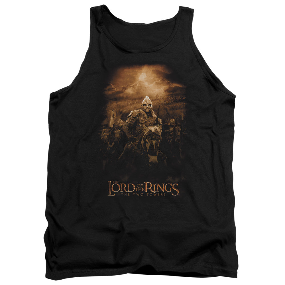 AN OFFCIALLY LICENSED LOR RIDERS OF ROHAN ADULT UNISEX TANK TOP BLACK