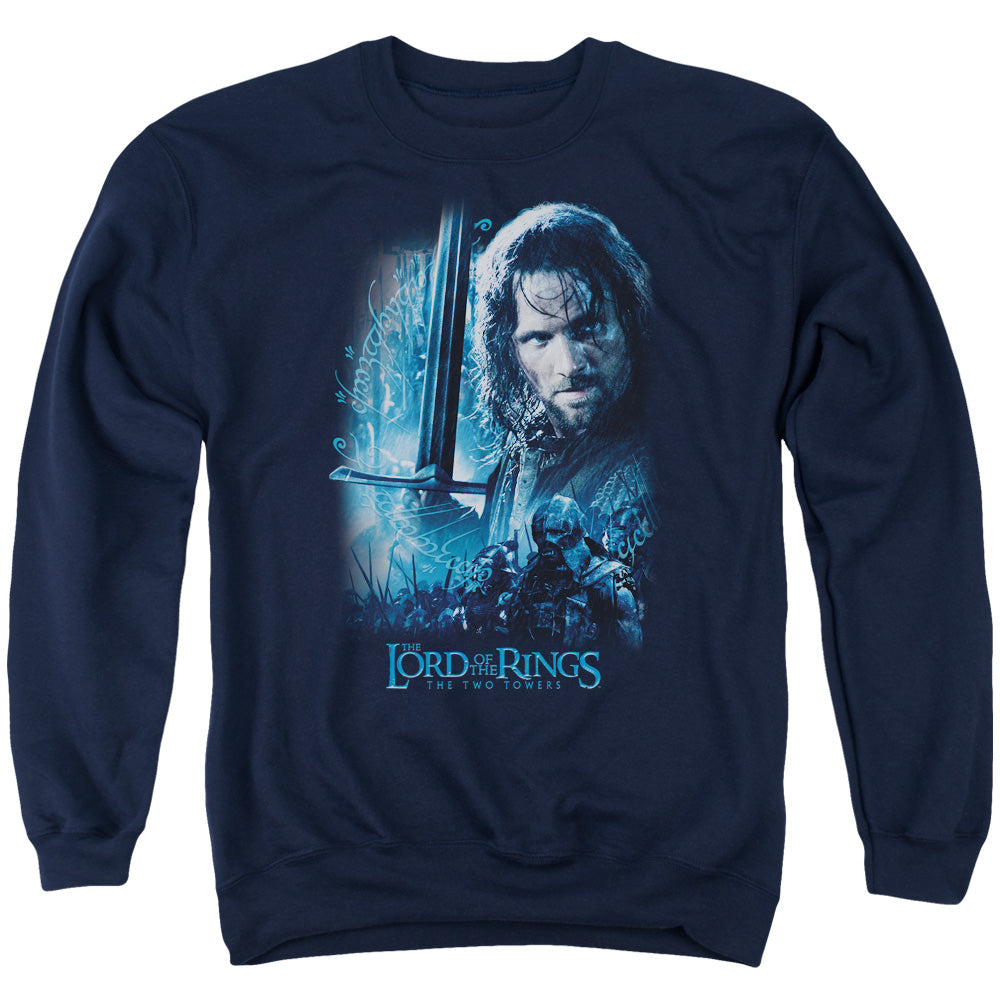 AN OFFCIALLY LICENSED LOR KING IN THE MAKING ADULT UNISEX CREWNECK SWEATSHIRT NAVY