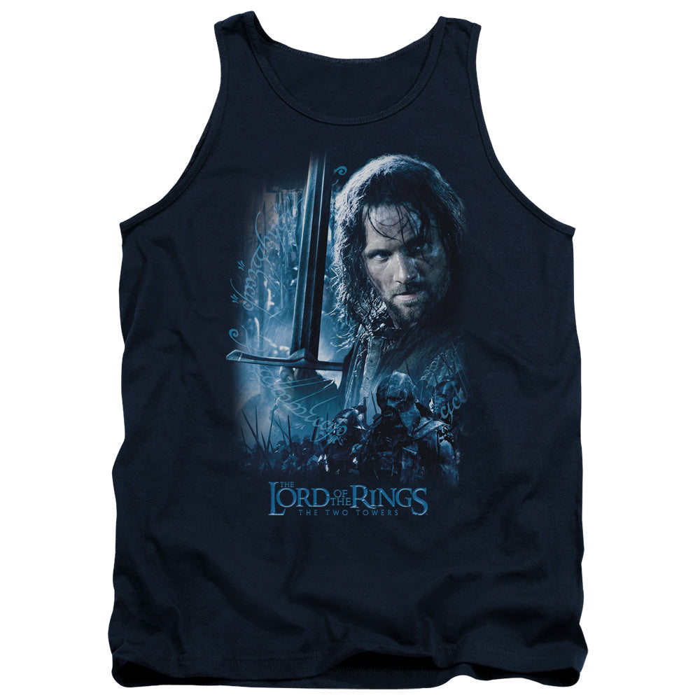 AN OFFCIALLY LICENSED LOR KING IN THE MAKING ADULT UNISEX TANK TOP NAVY