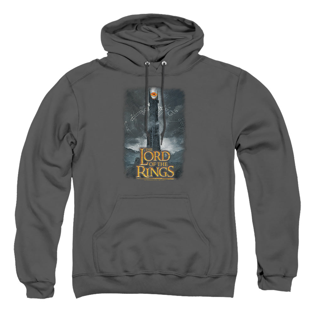 AN OFFCIALLY LICENSED LOR ALWAYS WATCHING ADULT UNISEX PULLOVER HOODIE CHARCOAL
