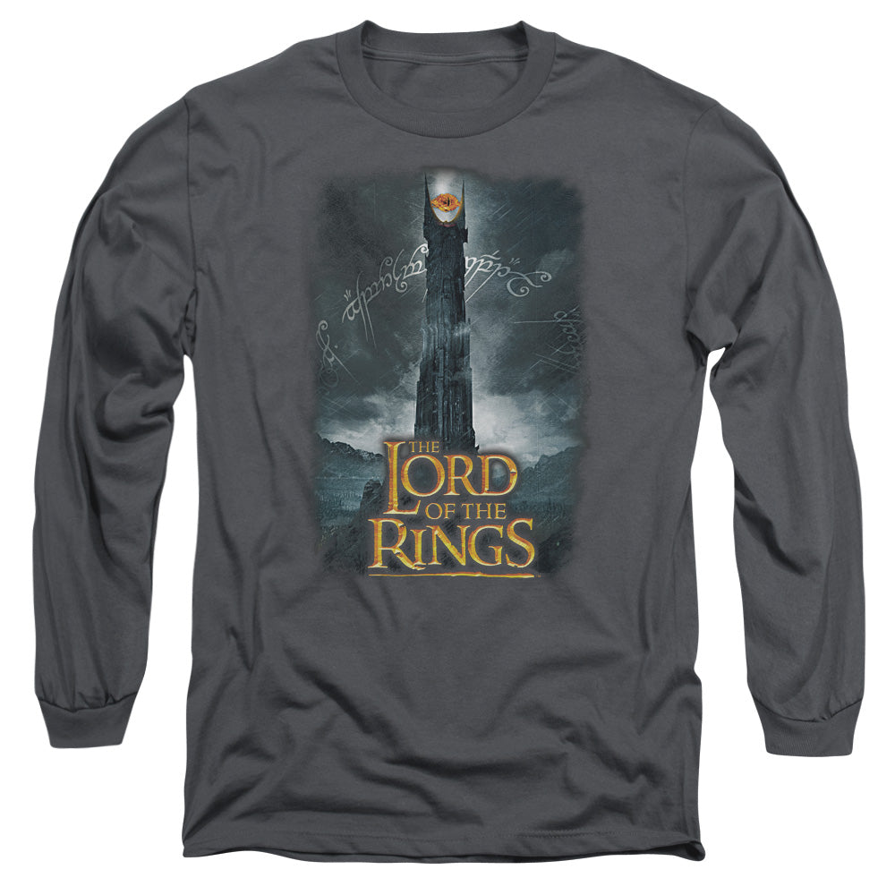 AN OFFCIALLY LICENSED LOR ALWAYS WATCHING MEN'S LONG SLEEVE T-SHIRT CHARCOAL