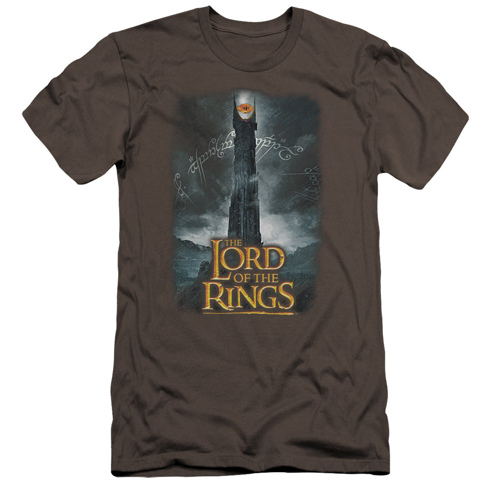 AN OFFCIALLY LICENSED LOR ALWAYS WATCHING MEN'S PREMIUM SLIM FIT T-SHIRT CHARCOAL