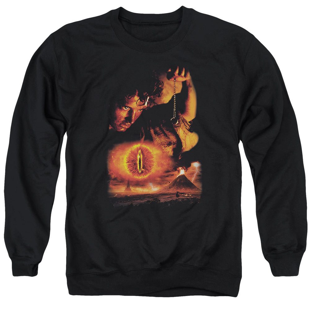 AN OFFCIALLY LICENSED LOR DESTROY THE RING ADULT UNISEX CREWNECK SWEATSHIRT BLACK