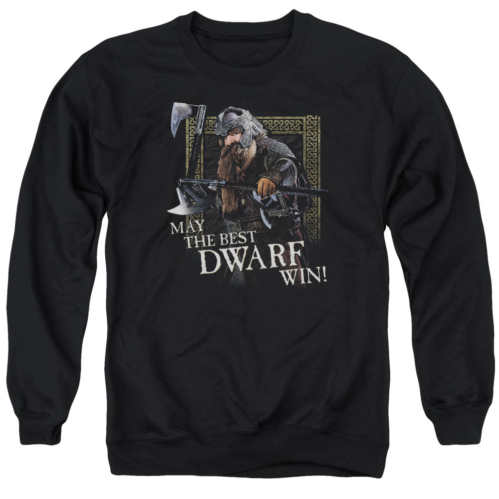AN OFFCIALLY LICENSED LOR THE BEST DWARF ADULT UNISEX CREWNECK SWEATSHIRT BLACK
