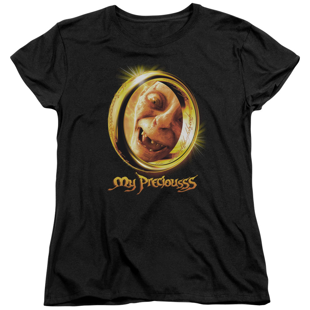 AN OFFCIALLY LICENSED LOR MY PRECIOUS WOMEN'S REGULAR FIT T-SHIRT BLACK
