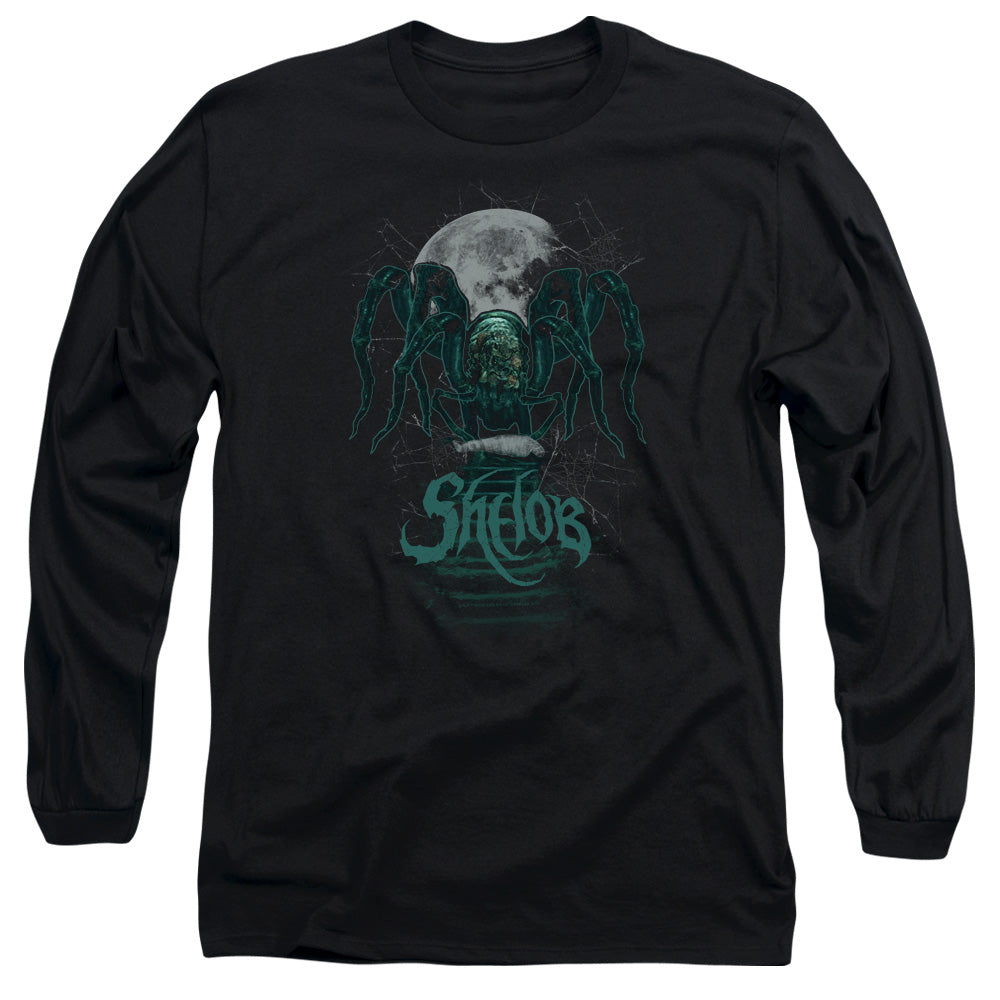 AN OFFCIALLY LICENSED LORD OF THE RINGS SHELOB MEN'S LONG SLEEVE T-SHIRT BLACK