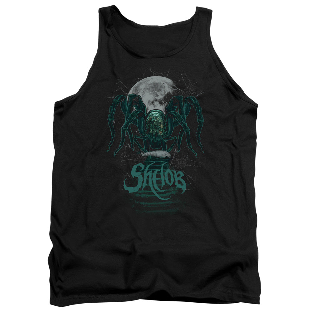 AN OFFCIALLY LICENSED LORD OF THE RINGS SHELOB ADULT UNISEX TANK TOP BLACK